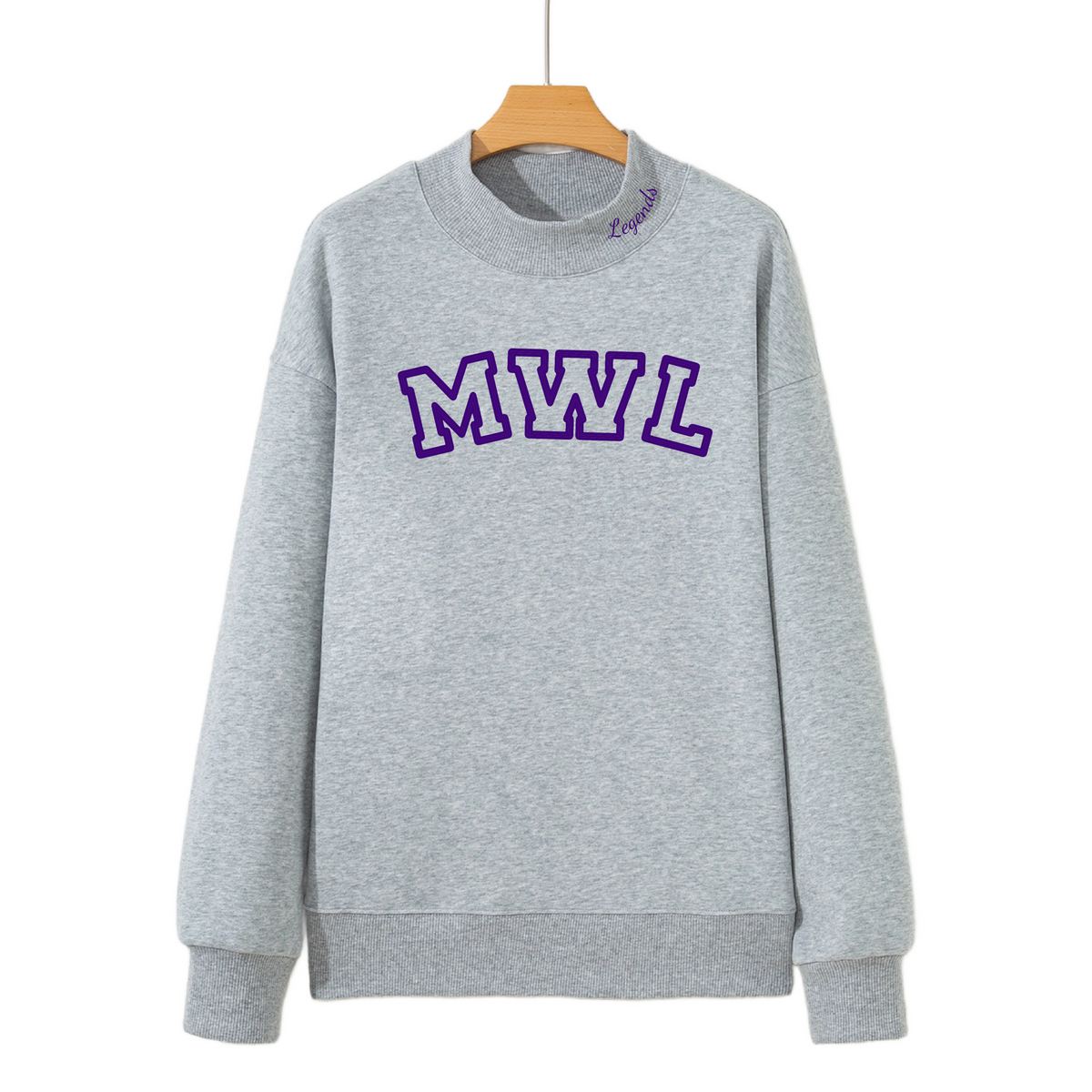 MWL Embroidered Mock Neck