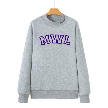 MWL Embroidered Mock Neck