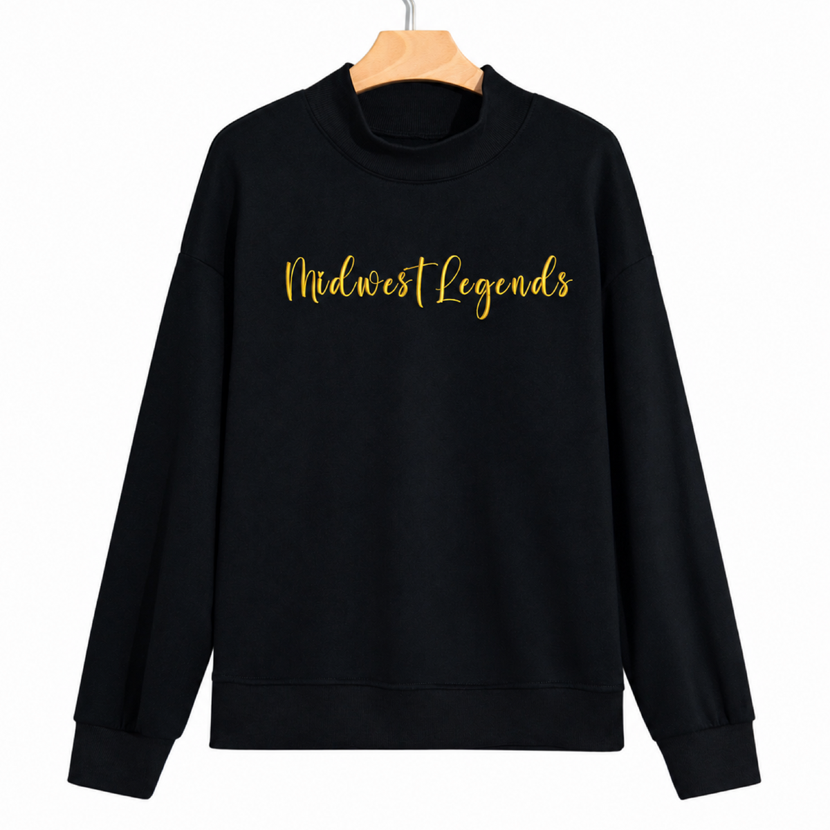 Midwest Legends Embroidered Mock Neck
