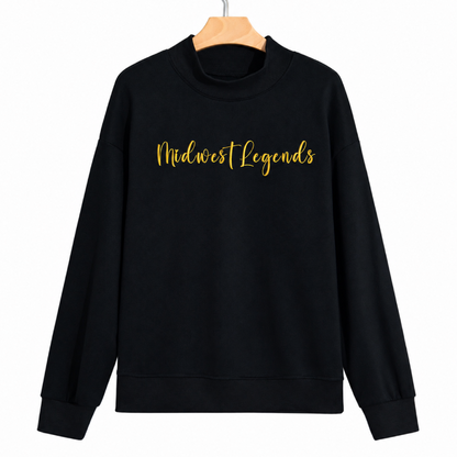 Midwest Legends Embroidered Mock Neck